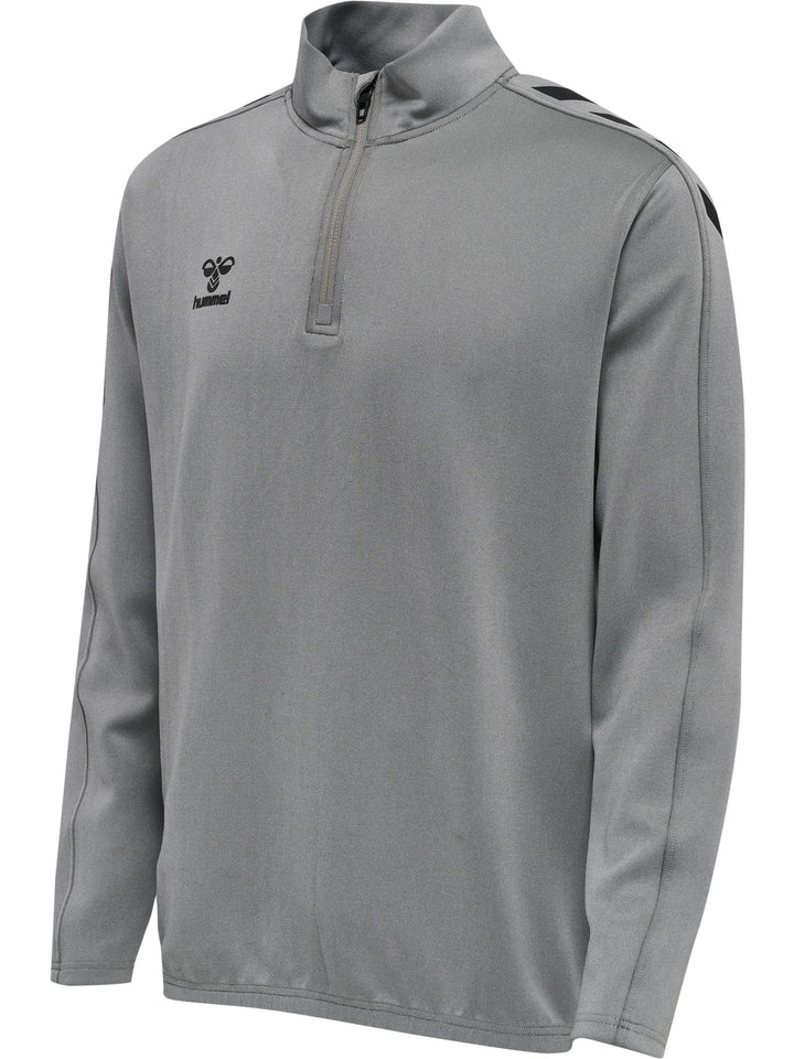 hummel Halbreissverschluss Sweatshirt Hmlcore Multisport Erwachsene Grösse, Grey Melange