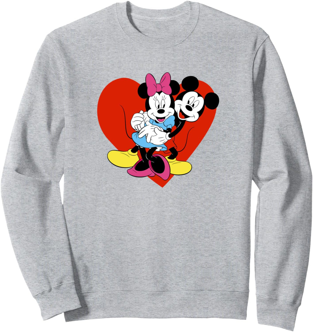 Disney Mickey &amp; Friends Valentinstag Mickey &amp; Minnie Love Sweatshirt