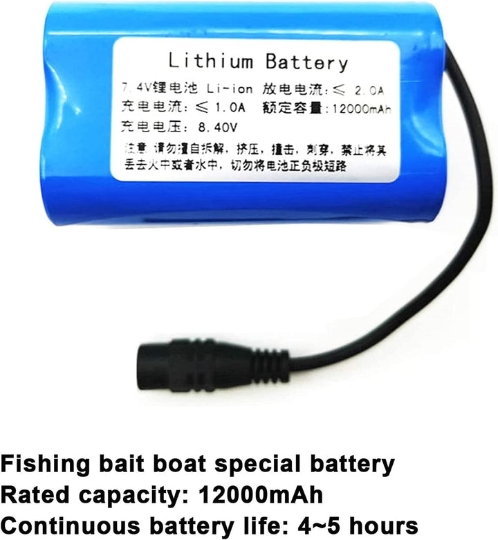 RC Upgrade Batterie Angeln Köder RC Boot Lipo Batterie Köder Boot Ersatz Ersatzteile Zubehör,12000ma