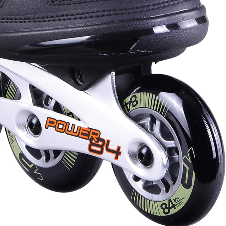 K2 Herren Power 84 Inline Skates EU: 44 (UK: 9.5 / US: 10.5) black - sand, EU: 44 (UK: 9.5 / US: 10.