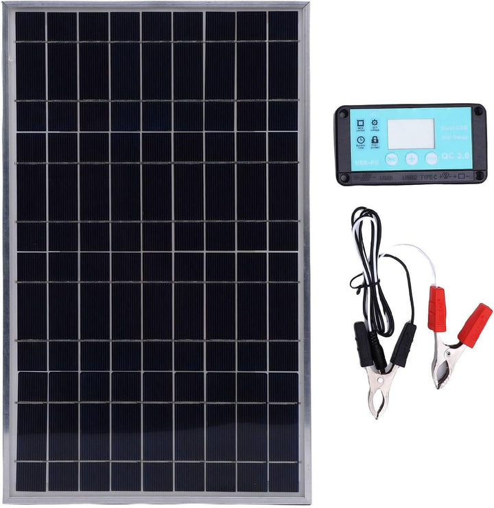 Topiky 100W Solar Panel Controller Kit, Solarmodule 10A Bis 50A Solar Ladelegierung, Batterieverwalt