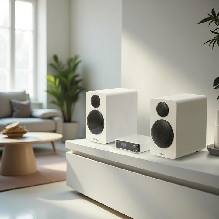 Dynavox DA-200 HiFi Verstärker, kompakter Class-D Stereo-Digitalverstärker mit BT 5.0, USB-DAC, opti