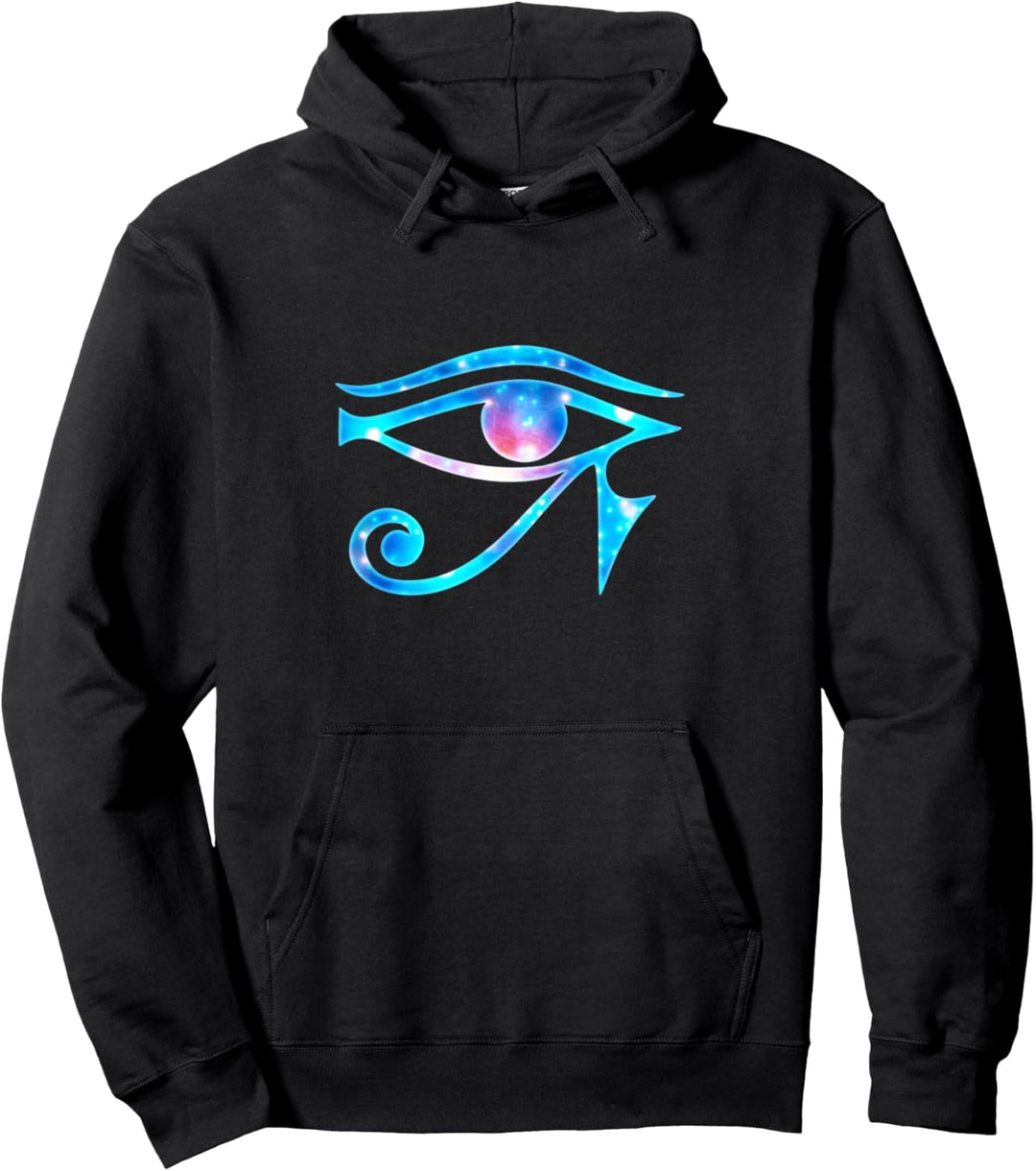 Auge des Horus, ägyptisches Schutzsymbol, Glücksbringer Pullover Hoodie