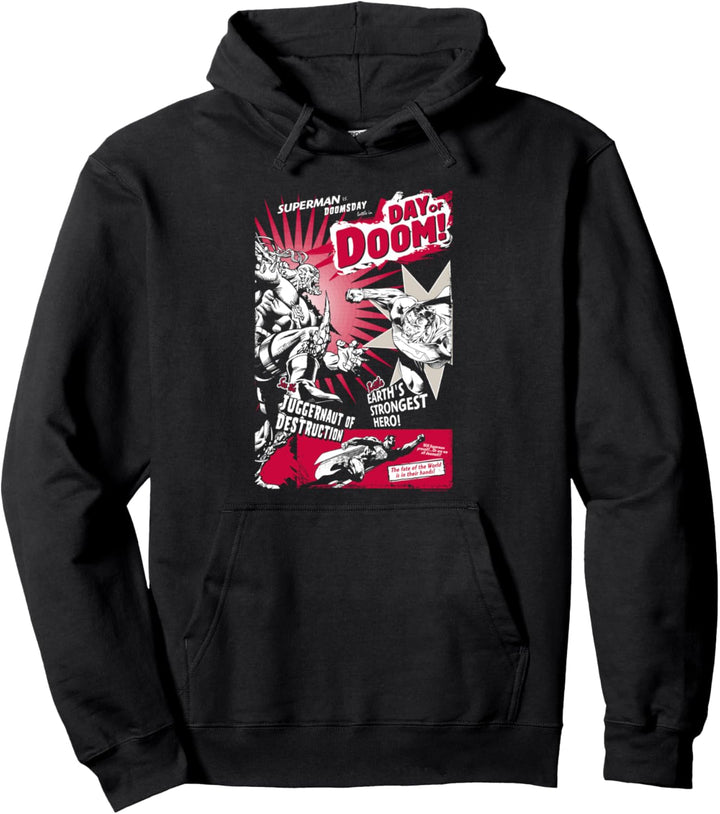 Superman Day of Doom Pullover Hoodie