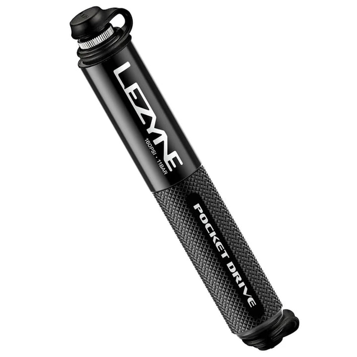 Lezyne Unisex – Erwachsene CNC Pocket Drive Minipumpe 14 cm Schwarz