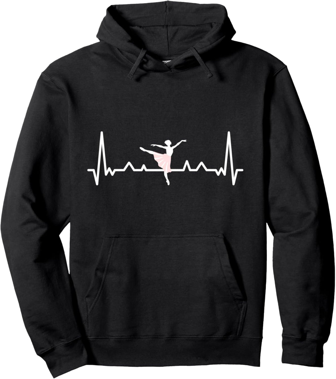 Ballerina Herzschlag Ballett Geschenk Pullover Hoodie