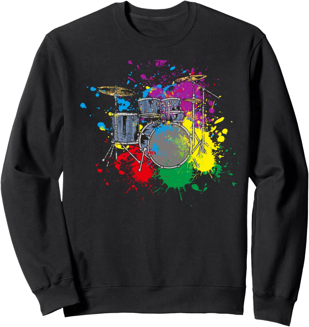 Schlagzeug Geschenk für Schlagzeuger Drummer Sweatshirt