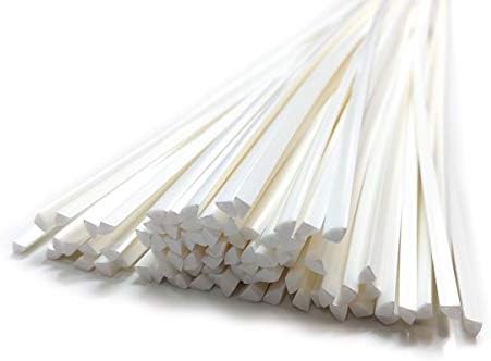 Kunststoffschweissdraht ABS 6mm Dreikant Weiss 900-1100mm Stäbe 1kg