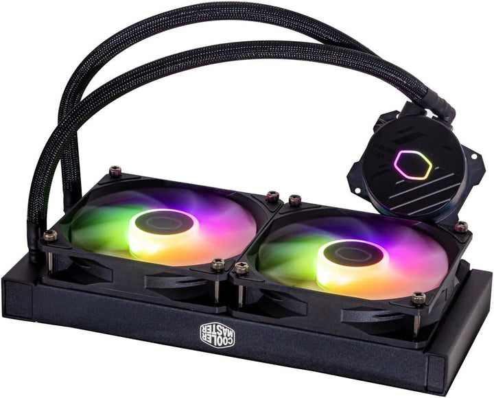 Cooler Master MasterLiquid 240L Core ARGB Wasserkühlung - CPU-Flüssigkeitskühler mit Zweikammer-Gen-