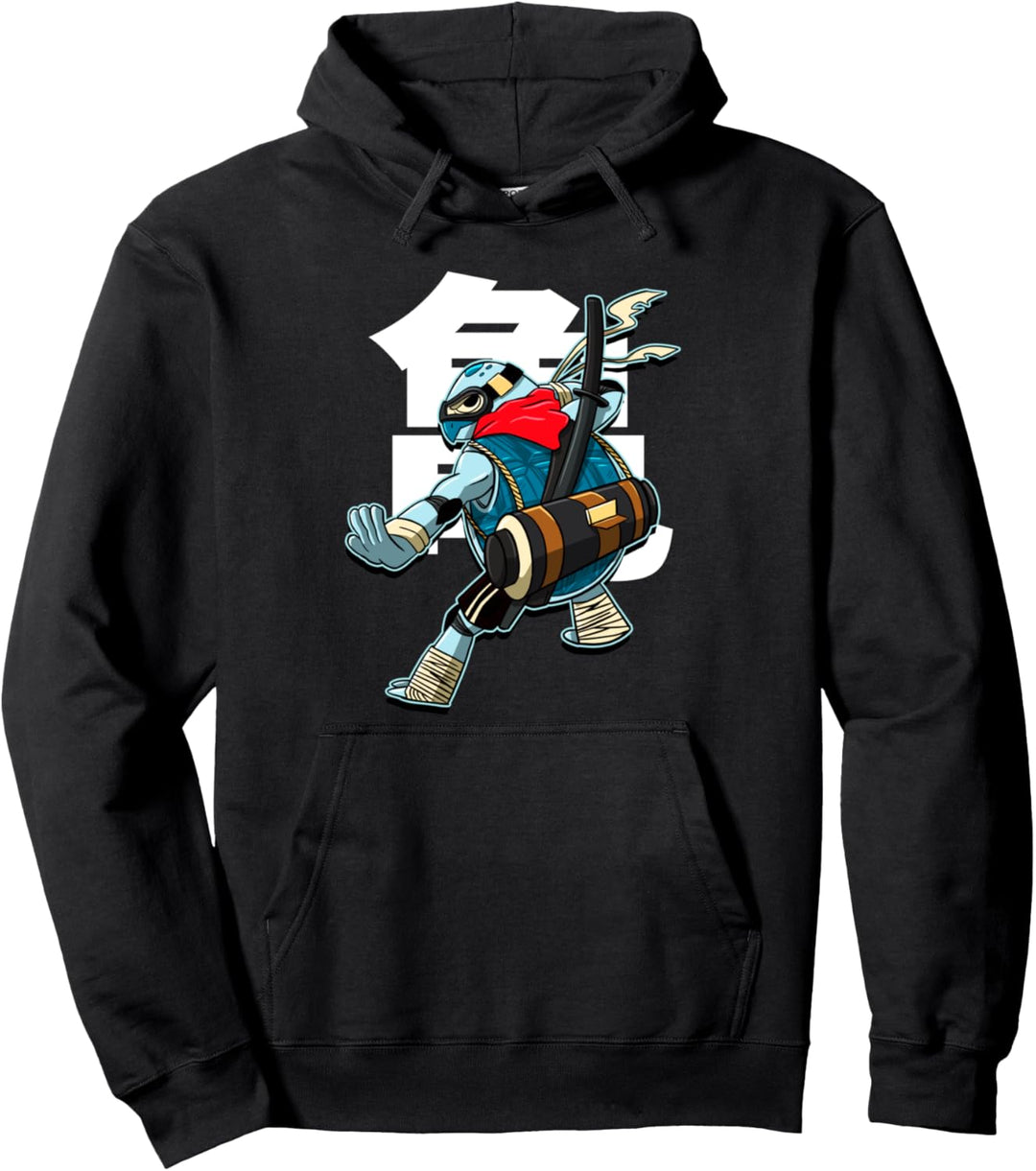 Samurai Ninja Kämpfer Krieger Comic Schildkröte Pullover Hoodie