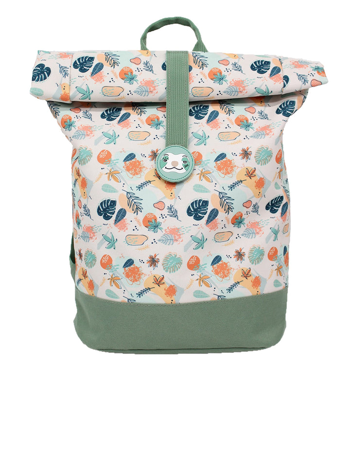 Les Déglingos Unisex Kinder Rolltop Chillos Rucksack, grün, Einheitsgrösse