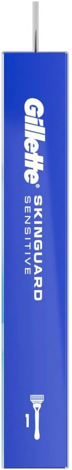 Gillette SkinGuard Sensitive Nassrasierer Herren, Rasierer + 1 Rasierklinge mit Hautschutz, Geschenk