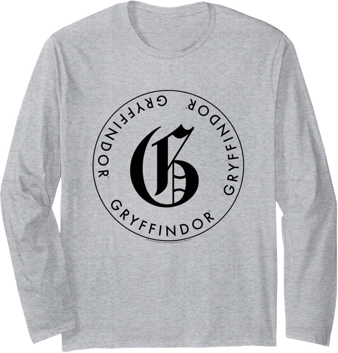 Harry Potter Gryffindor Letter G Langarmshirt