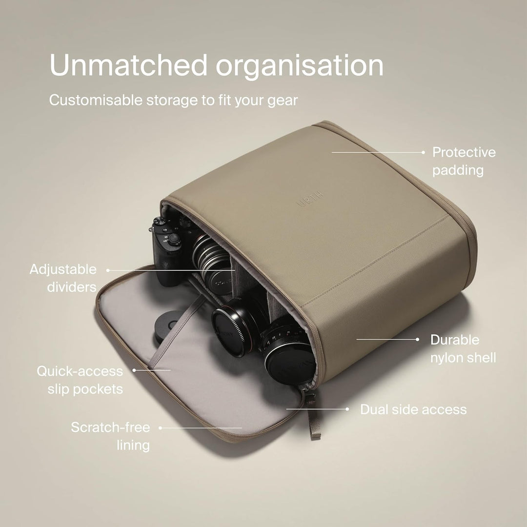 Urth Norite 24L Modularer Rucksack + 11,3L Kameraeinsatz – Wasserabweisende, diebstahlsichere, recyc