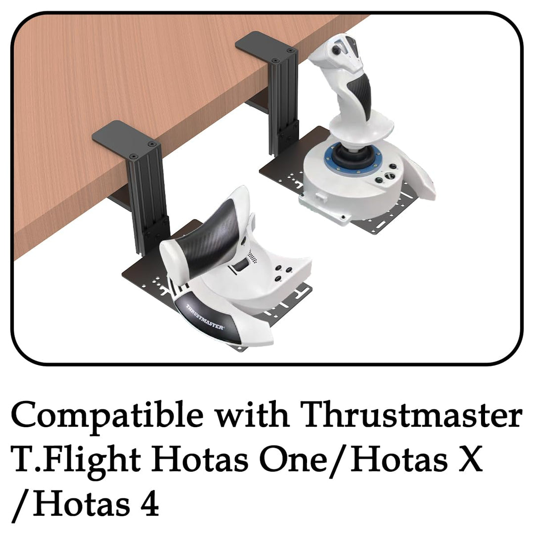 Tischmontage kompatibel mit Logitech X56, X52, X52 Pro, Thrustmaster SimTask Farmstick, T - Flight H