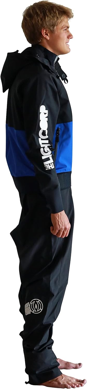 LIGHT Board Corp Unisex – Erwachsene Drysuit Lightboardcorp, Black/Blue, L