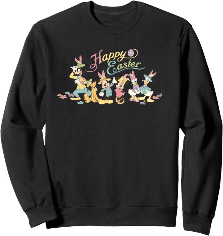 Disney Mickey Mouse and Friends Bunny Ears Easter Sweatshirt