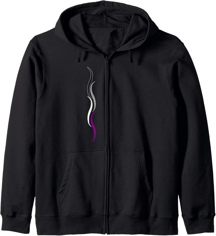 Dezente Asexual Pride Lines, Asexualität Ace Pride Flagge Kapuzenjacke