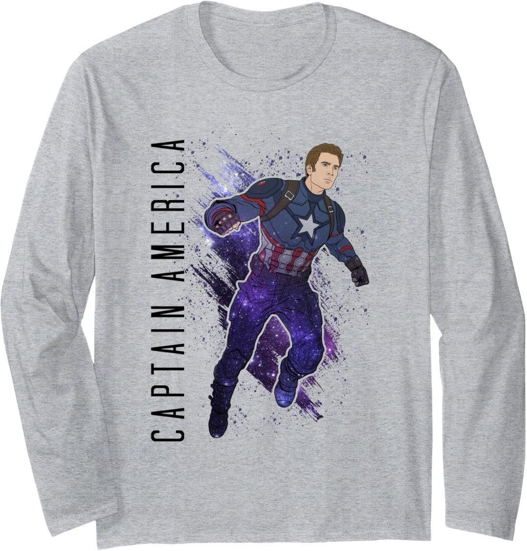 Marvel Avengers: Endgame Captain America Galaxy Fill Langarmshirt