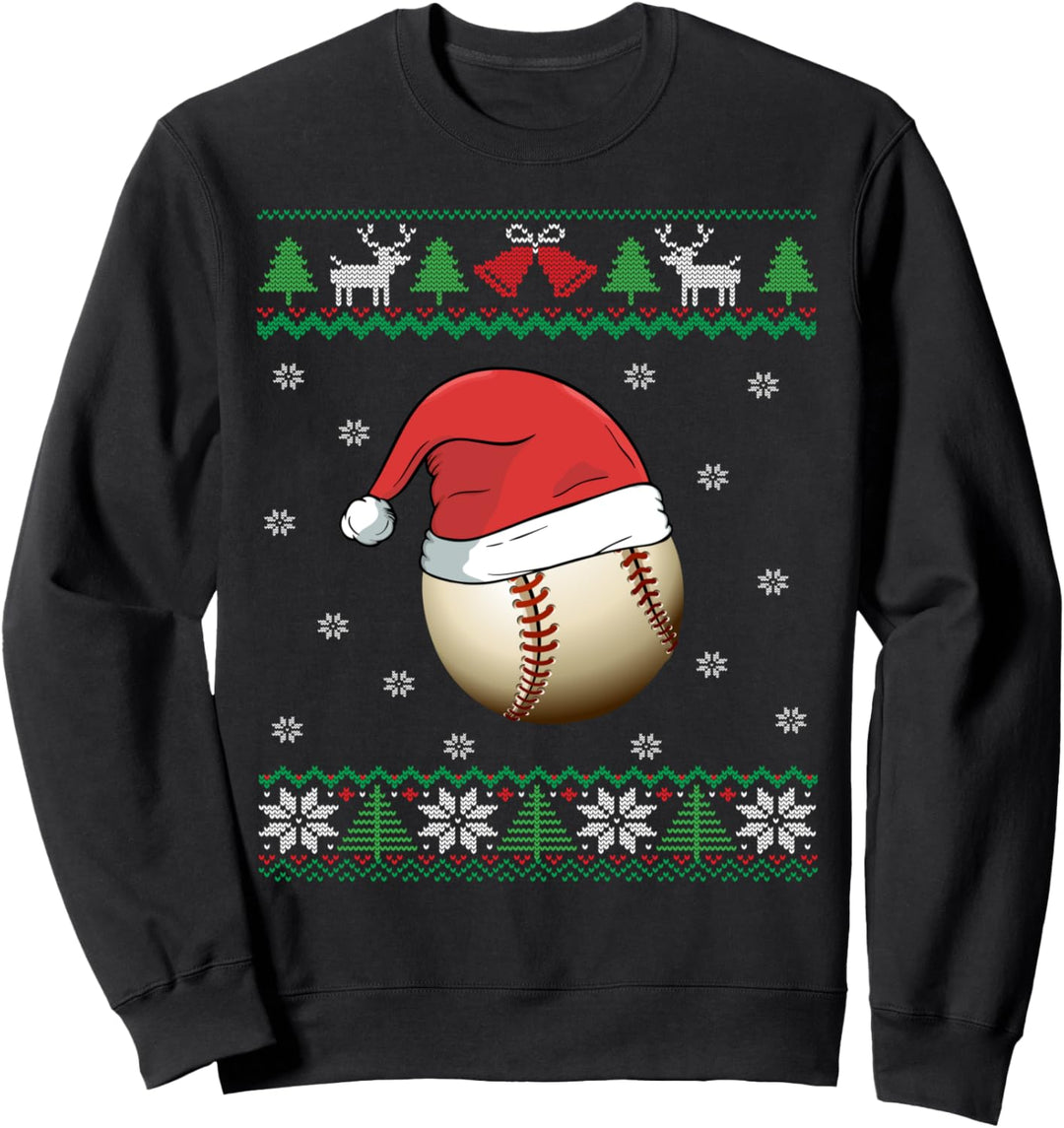 Baseball Ugly Christmas Sweatshirt