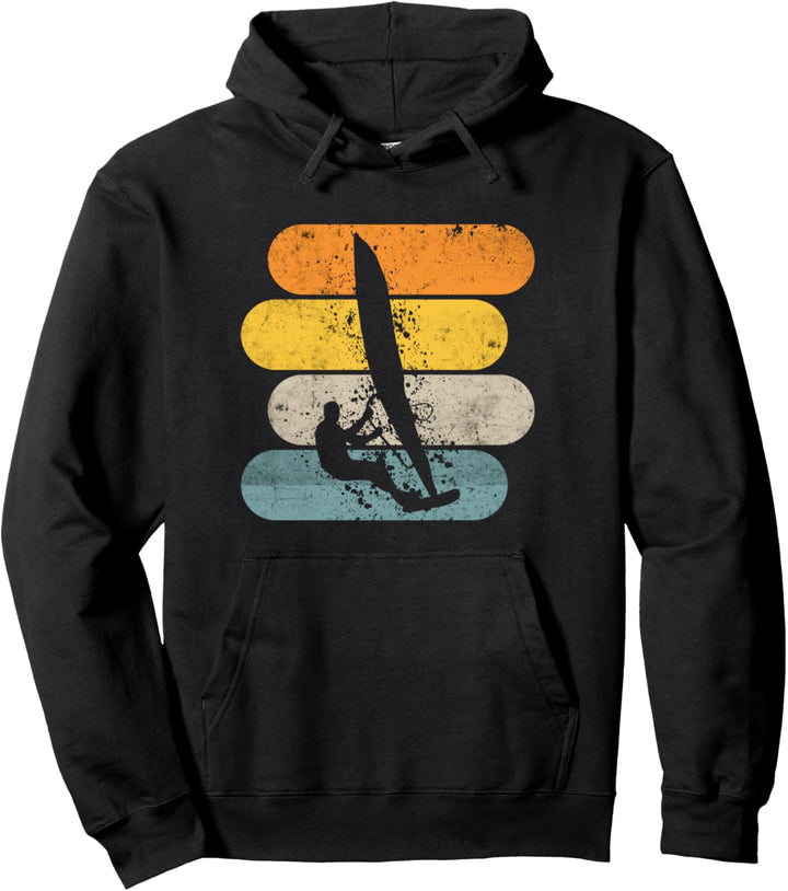 Retro Windsurfer Vintage Windsurfing Windsurfen Windsurf Pullover Hoodie