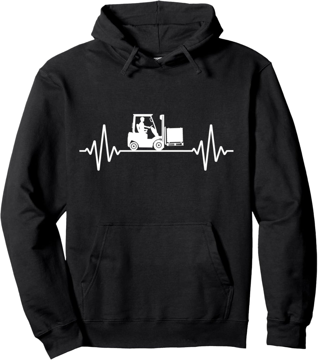 Staplerfahrer Motiv Lagerist Lagerarbeiter Männer Lustig Pullover Hoodie