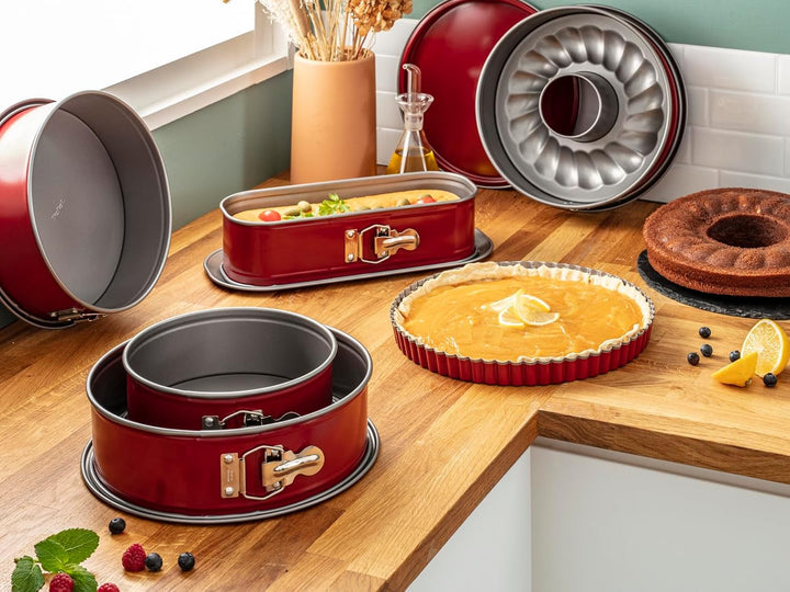 Tefal J1640214 Delibake Backform aus Stahl, Rot