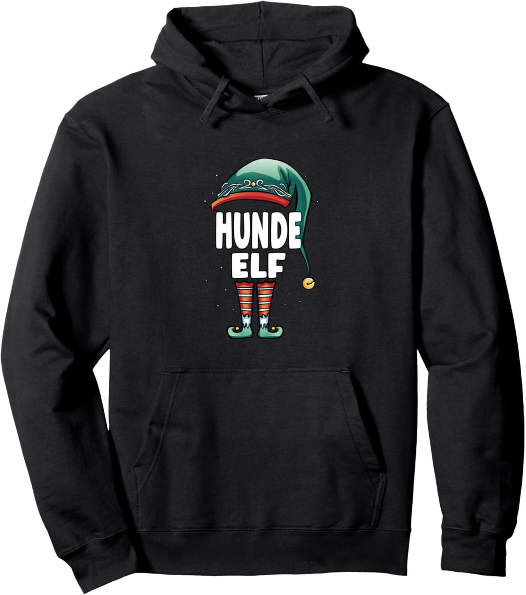 Hunde Elf Partner Look Familie Outfit Weihnachten Pullover Hoodie